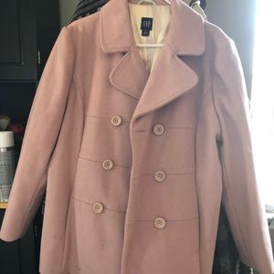 Woman’s pea coat. Size XL color light pink